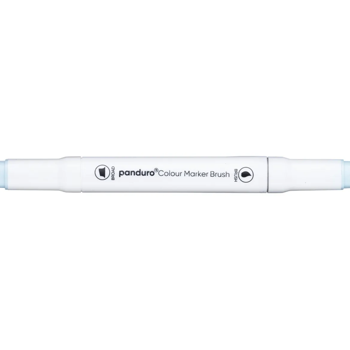 Panduro Colour Marker Brush, penselspets & snedskuren spets – Frost blue 182