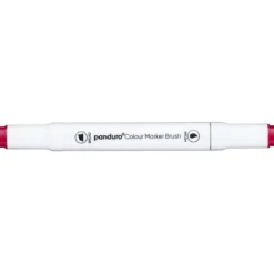 Panduro Colour Marker Brush, penselspets & snedskuren spets – Geranium 15