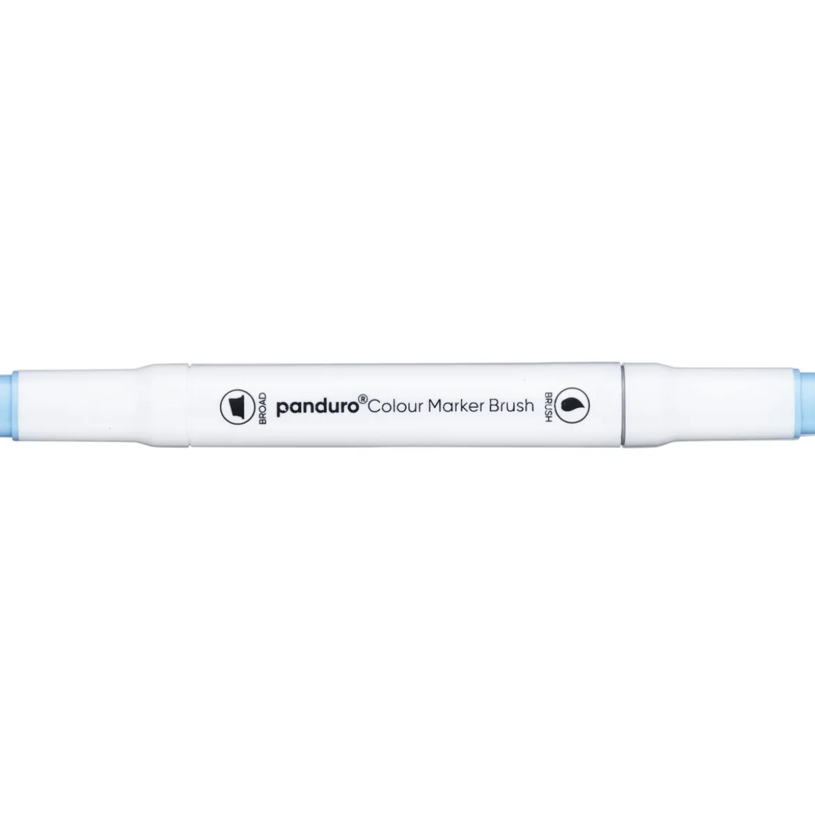 Panduro Colour Marker Brush, penselspets & snedskuren spets – Pale blue lilac 185