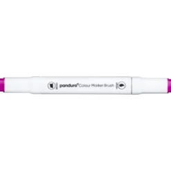 Panduro Colour Marker Brush, penselspets & snedskuren spets – Vivid red / purple 86