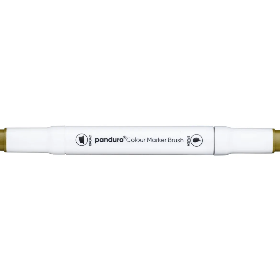 Panduro Colour Marker Brush, penselspets & snedskuren spets – Vivid green 46