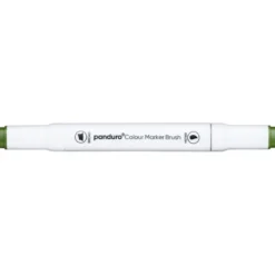 Panduro Colour Marker Brush, penselspets & snedskuren spets – Grass green 47