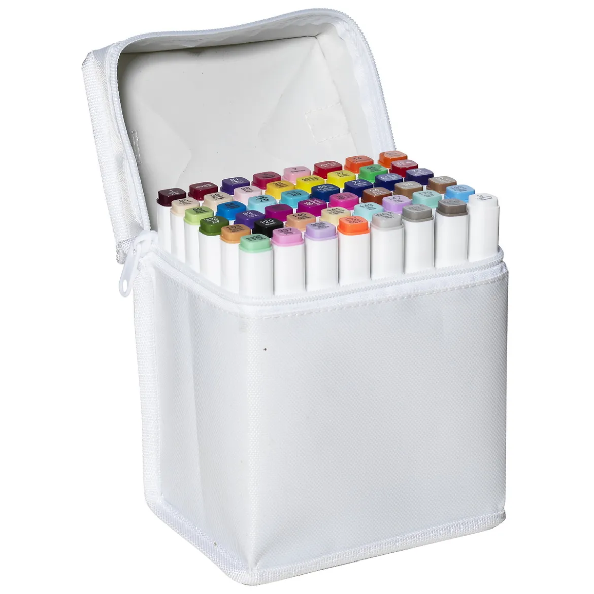 Panduro Colour Marker Brush 48 – twintip-markers med penselspets & snedskuren spets