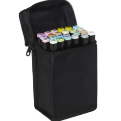 Panduro Colour Marker Pastel 24 – twintip-markers i pastellfärger med rund & snedskuren spets