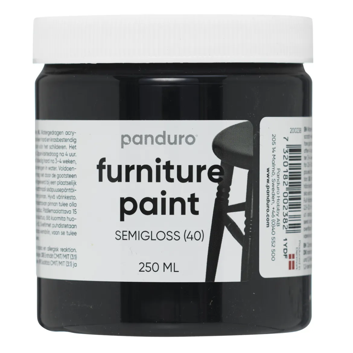 Panduro Furniture Paint möbelfärg, svart 250 ml