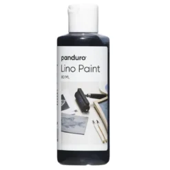 Panduro Lino Paint, vattenbaserad linoleumfärg, svart 80 ml