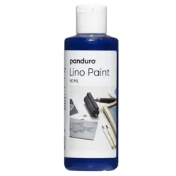 Panduro Lino Paint, vattenbaserad linoleumfärg, blå 80 ml