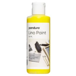 Panduro Lino Paint, vattenbaserad linoleumfärg, gul 80 ml
