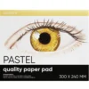 Panduro pastellblock 300x240 mm, 25 vita ark – 160 grams ytvikt