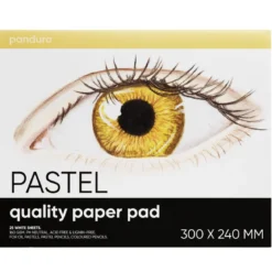 Panduro pastellblock 300x240 mm, 25 vita ark – 160 grams ytvikt
