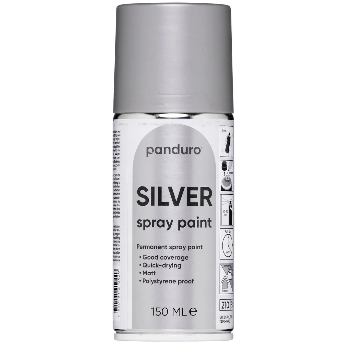 Panduro silverspray 150 ml – matt