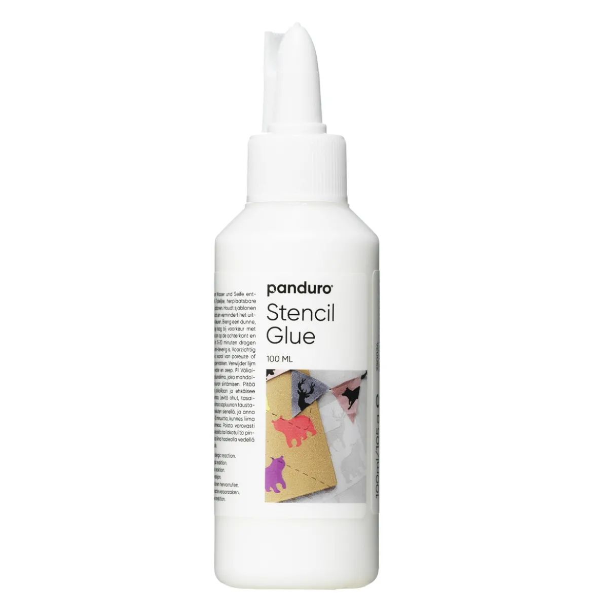 Panduro Stencillim, schablonlim, 100 ml – flyttbart lim