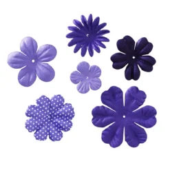 Pappersblommor Purple 120 st