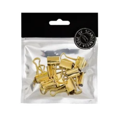 Pappersklämma guld 19mm 10p
