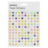 Pearl Stickers hjärta färgmix – totalt 240 iriserande hjärtan som är Ø7 mm