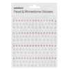 Pearl Stickers / Rhinestonehjärtan – mix med 496 hjärtan & pärlor som är Ø2–6 mm