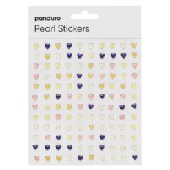 Pearl Stickers småhjärta färgmix med glitter – totalt 240 hjärtan som är Ø5 mm