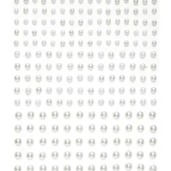 Pearl stickers vita – 420 vita / pärlemorskimrande pärlstickers. Ø4, 5, 6 mm