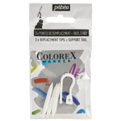 Pebeo Colorex Marker Nibs – ersättningsspetsar för markers, 3-pack penselspetsar