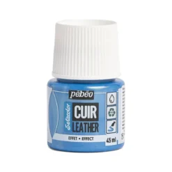 Pebeo Cuir Leather Duochrome 45 ml läderfärg, färgar även PU läder – blå & grön