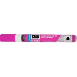 Pebeo Cuir Leather läderfärgsmarker – Fluorescerande rosa