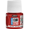Pebeo Cuir Leather 45 ml läderfärg, färgar även PU läder – Gul, matt satin-finish