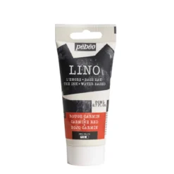 Pebeo Lino Ink 80 ml, vattenbaserad linoleumfärg – Carmine Red