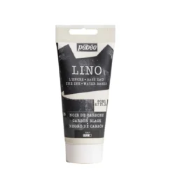 Pebeo Lino Ink 80 ml, vattenbaserad linoleumfärg – Carbon Black