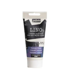 Pebeo Lino Ink 80 ml, vattenbaserad linoleumfärg – Duochrome Purple & Green