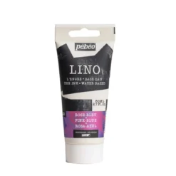 Pebeo Lino Ink 80 ml, vattenbaserad linoleumfärg – Duochrome Pink & Blue
