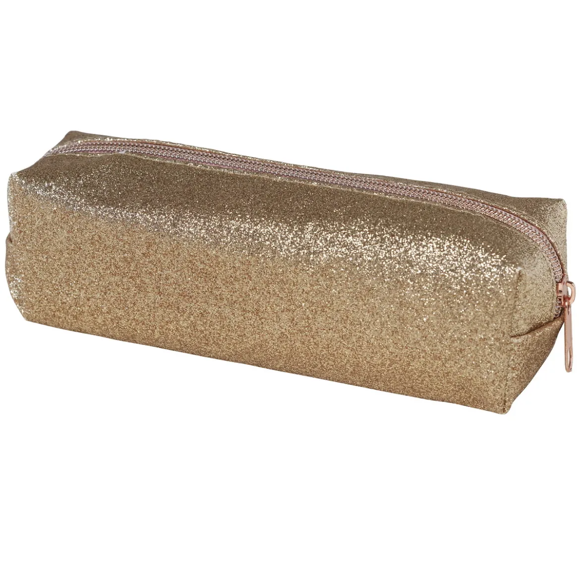 Pennskrin med massor av guldglitter, 20×6×6 cm