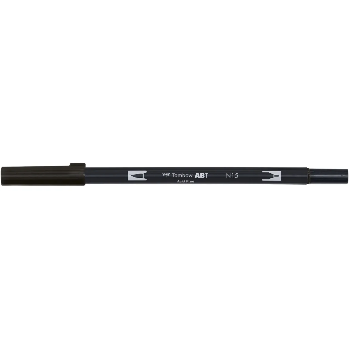 Penselpenna Tombow ABT Dual Brush Pen Black 15
