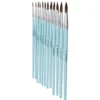 Penselset akvarellpenslar med syntetborst 12-pack komplett set, rund #1–12