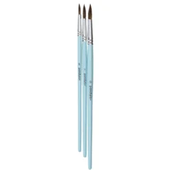 Penselset akvarellpenslar med syntetborst 3-pack mellanstora, rund #5, 7, 9