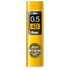 Pentel blyertsstift refill – 0,5 mm 4B. Innehåller 40 stift.