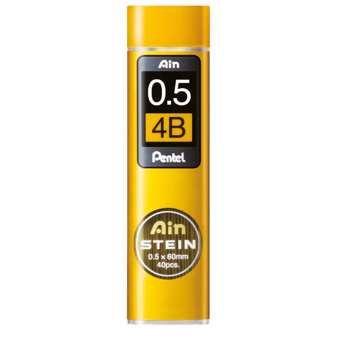 Pentel blyertsstift refill – 0,5 mm 4B. Innehåller 40 stift.