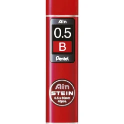 Pentel blyertsstift refill – 0,5 mm B. Innehåller 40 stift.