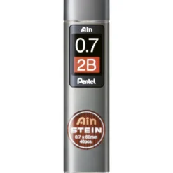 Pentel blyertsstift refill – 0,7 mm 2B. Innehåller 40 stift.