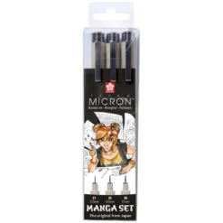 Pigma Micron Manga set 3st