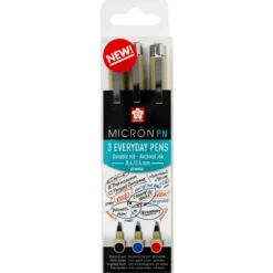 Pigma Micron PN 3p sv/blå/röd