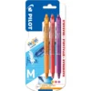 Pilot Frixion Clicker 0,7 mm 3-pack, pennkropp & bläck i 3 färger – apricot, peach & purple