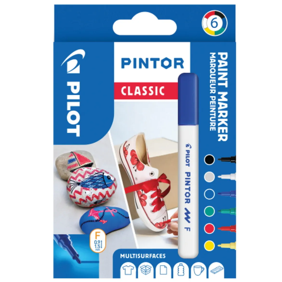 Pilot Pintor F Classic 6-pack