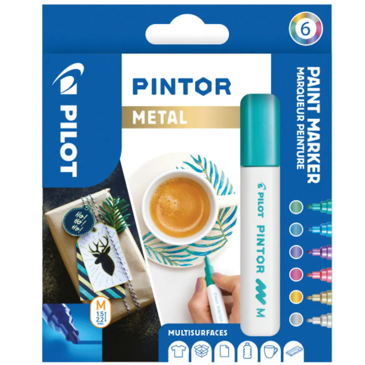 Pilot Pintor M Metal 6-pack