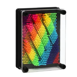Pin Art relief rainbow, gör 3D-avtryck av allt möjligt! 9,5×12 cm