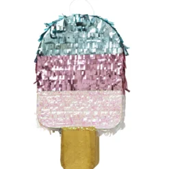 Pinata glass, glasspinne i festlig nyanser av metallic – 25×45×10 cm