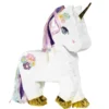 Pinata unicorn, enhörning med massor av detaljer & guldmetallic – 32×45×10 cm
