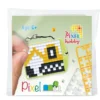 Pixelhobby Mini-kit grävmaskin – med nyckelring 30×40 mm & 3×144 pixlar