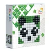 Pixelhobby XL Startset – Panda / dinosaurie, 60×60 mm pixelplatta + 3×60 pixlar