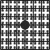 Pixel-pärlor svart no. 441