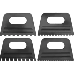 Plastskrapor målarknivar 4-pack för att skapa mönster och effekter i färg och lera